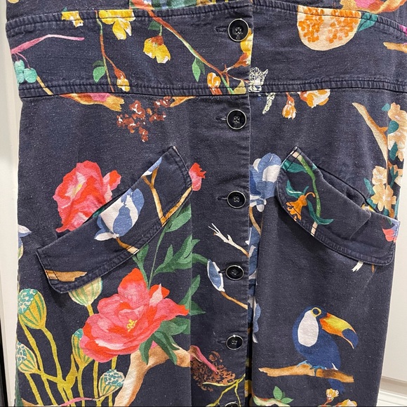 Tanya Taylor Blanca Jungle Print Button-Front Dress - Picture 5 of 10